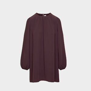 Artizia Brand New Elegant Long Sleeve Dress in Deep Brown